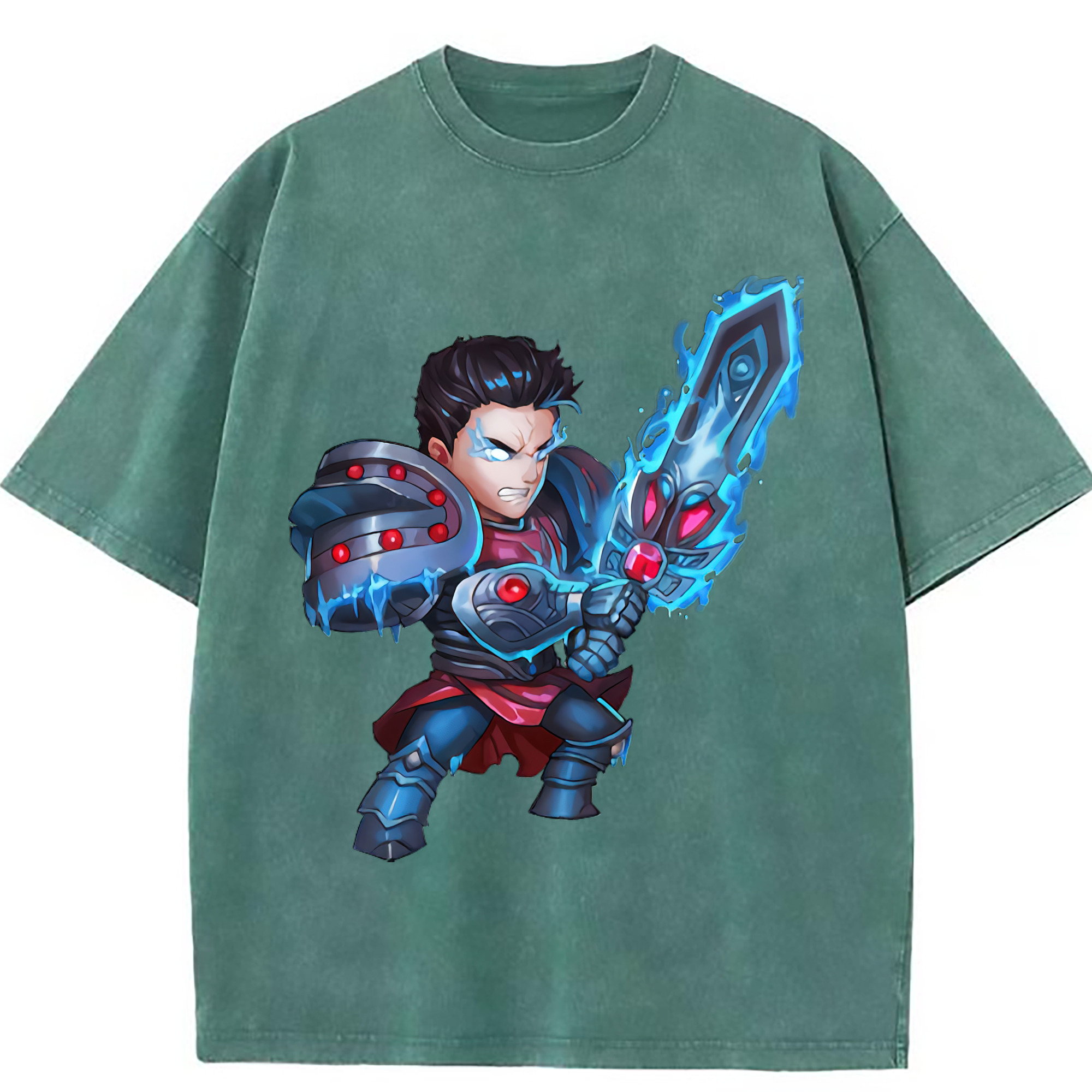 （画像用） リーグ・オブ・レジェンド League of Legends LOL 綿100% ヴィンテージ風 半袖Tシャツ（フロントプリント）